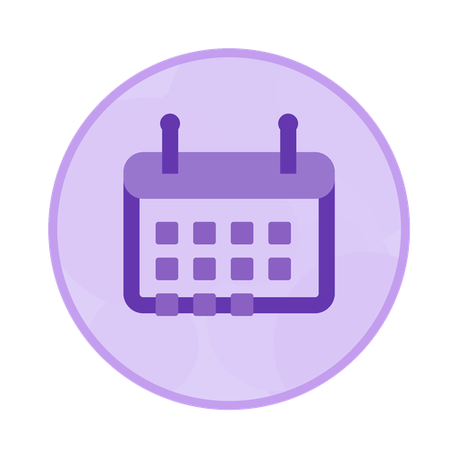 Icon Calendar Lavender